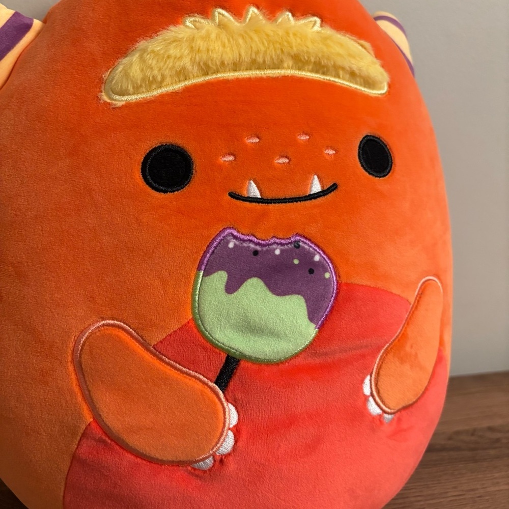 Squishmallows Earnest the Orange Monster - Picture 2 of 5